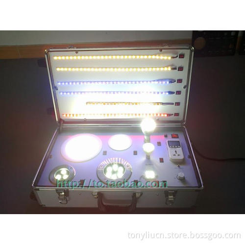 led panels downlights strips lights display sample contrast kits box